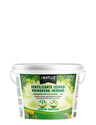 FERTILIZANTE CESPED PRIMAVERA-VERANO CUBO 1KG