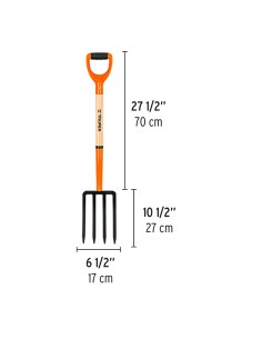 HORCA PARA JARDIN, 4 DIENTES, MANGO ANILLA 2
