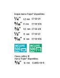 GRAPADORA PROFESIONAL N140 CON 500 8MM Y 500 13MM