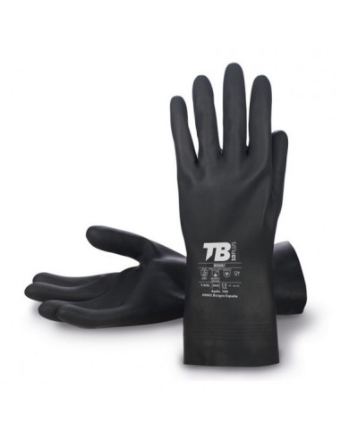 GUANTE QUIMICO TB LATEX NEGRO T.9