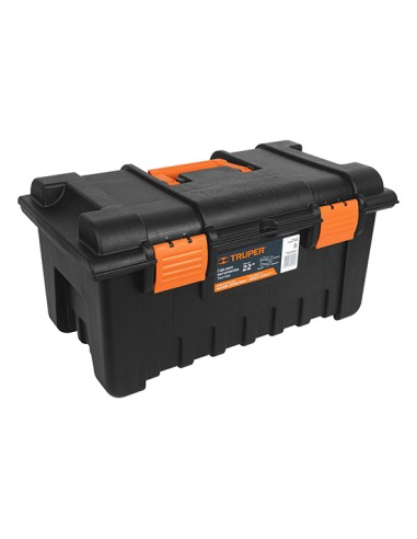 CAJA PARA HERRAMIENTA, AMPLIA 56CM, COLOR NARANJA