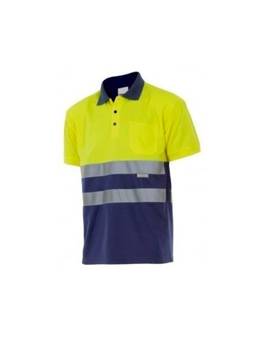 POLO P173 BICOLOR ALTA VISIBILIDAD AMARILLO FLUOR