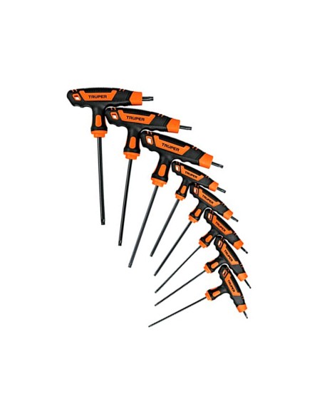 JUEGO 8 LLAVES TORX EXTRALARGAS MANG T.