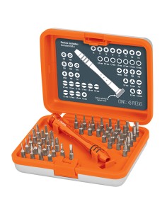 JUEGO DESTORNILLADORE DE PRECISION Y PUNTAS, 43PZS