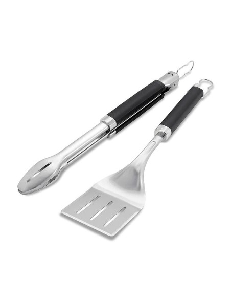 WEBER JUEGO PINZAS Y ESPATULA BARBACOA