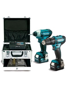 KIT COMBO MAKITA HP333D + TD110D 12V CXT 4Ah 2 BAT. M.