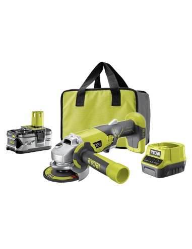 RYOBI AMOLADORA ANGULAR  R18AG-140S 18V