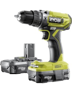 TALADRO PERCUTOR RYOBI 18V 1,3AH LITIO 2BAT+CARGADOR