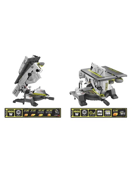 RYOBI  MESA INGLETADORA RTMS1800-G 1800W